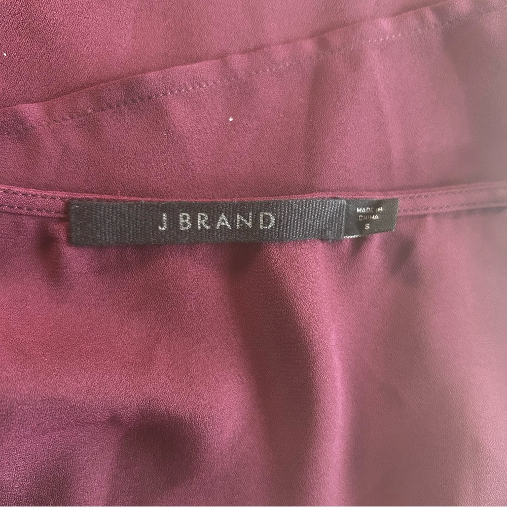 J Brand Lucy Cami Tank top Baroness wine womens SZ small y2k gossip girl party - Picture 5 of 12